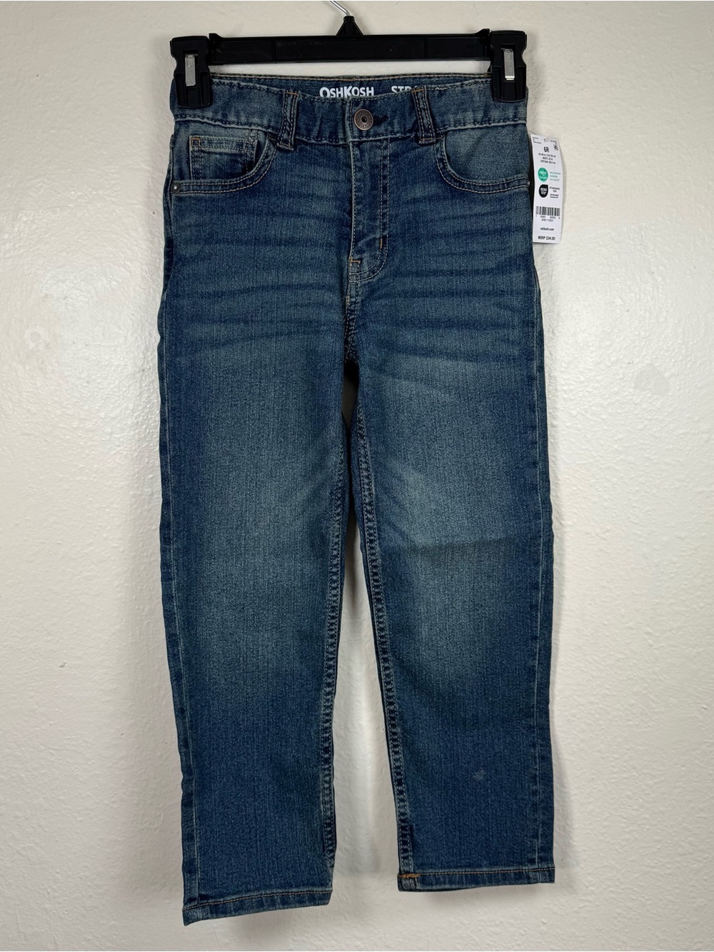 Oshkosh Boys Jeans 6R Medium Wash Straight NWT Pants